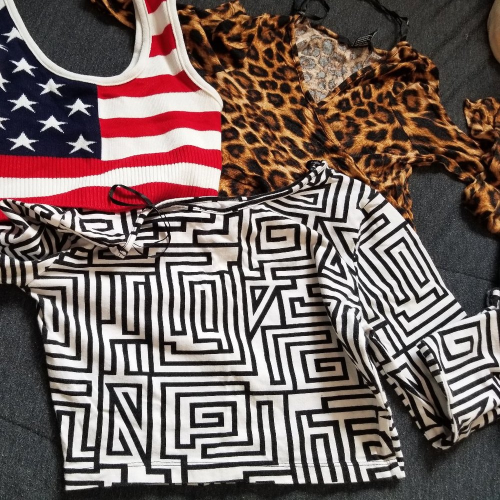 Crop Top lot- Forever 21 and Fashion Nova - Medium